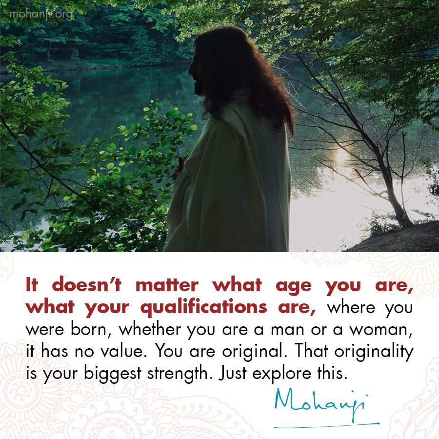 Mohanji quote - Originality
