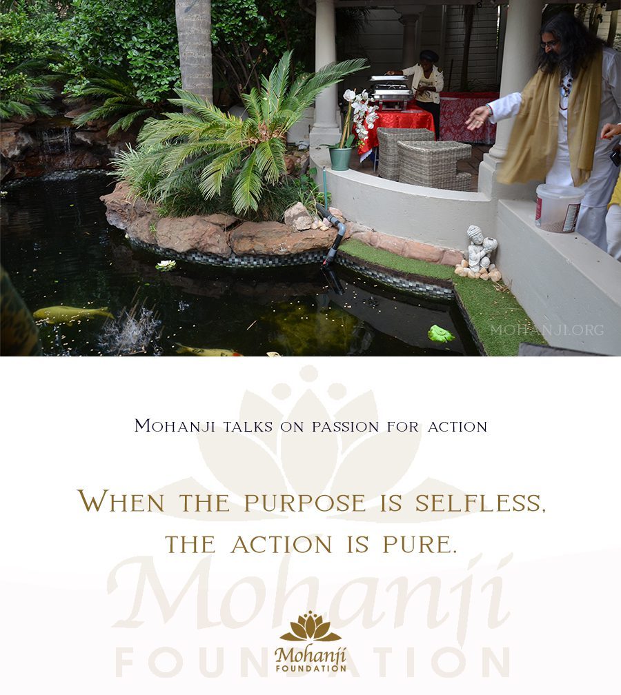 Mohanji quote - Passion for action 2